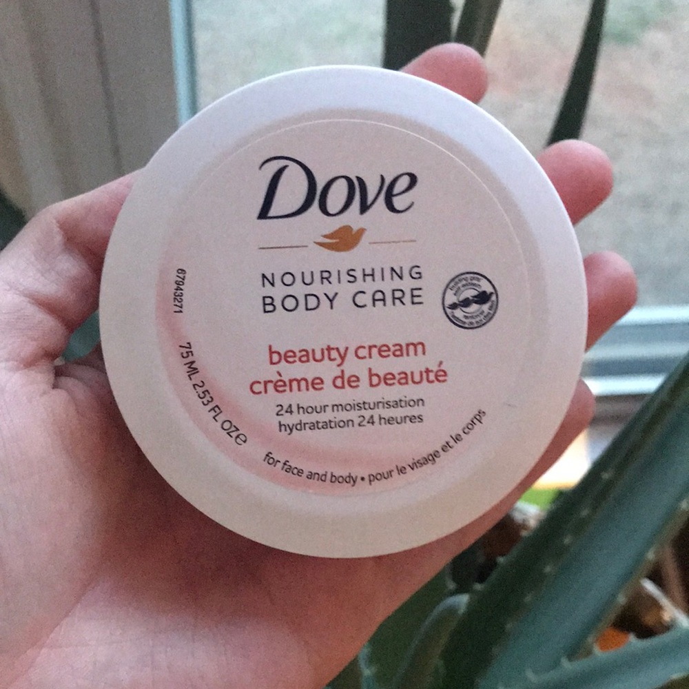 New and unopened dove nourishing body care beauty cream